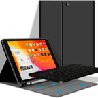 Premium Leather Case with Wireless Keyboard (English/Arabic)