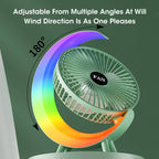 Multicolor Desk Fan with LED Lights