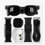 RM43 Smart Combo Set – Smartwatch + Sunglasses + Accessories (6-in-1 Kit)