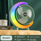 Multicolor Desk Fan with LED Lights
