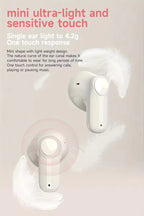 Fashion Girl Women Noise Cancelling Wireless Headset (White & Pink)
